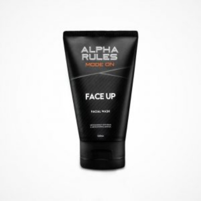 ALPHA RULES Face Up Facial Wash Sabun Cuci Muka Original 100ml