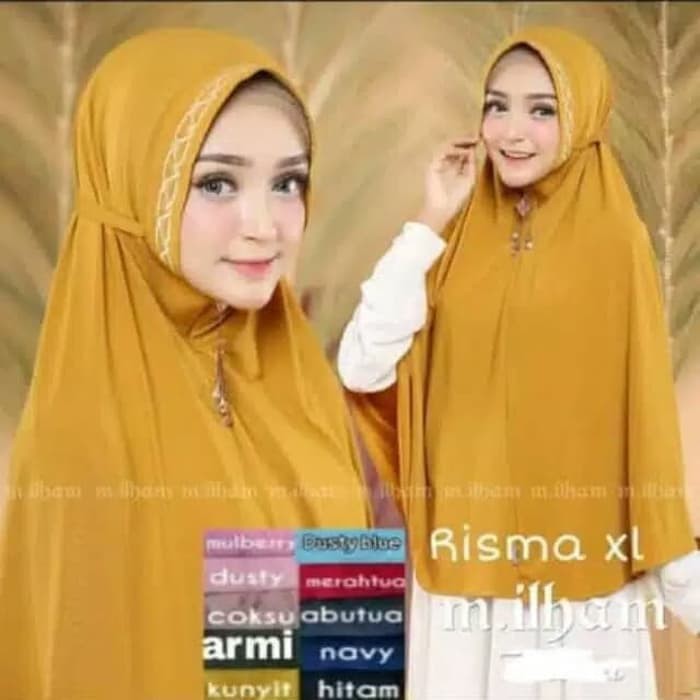JILBAB TALI LIS NON PAD KHIMAR KEKINIAN HIJAB INSTAN ORI M ILHAM RISMA