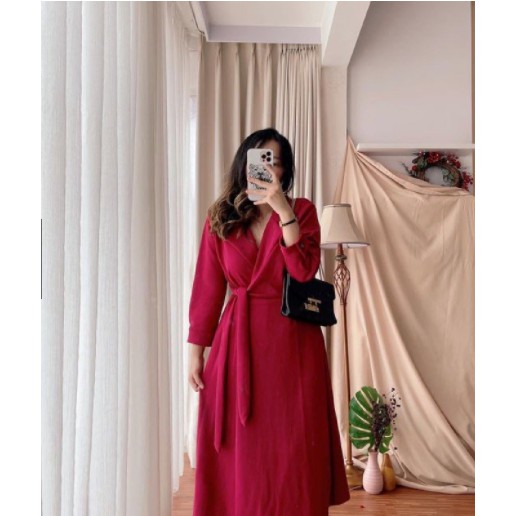 DRESS CASUAL KOREA DRESS MALAM GAUN MALAM DRESS WEDDING DRESS FASHION WANITA KOREA 224