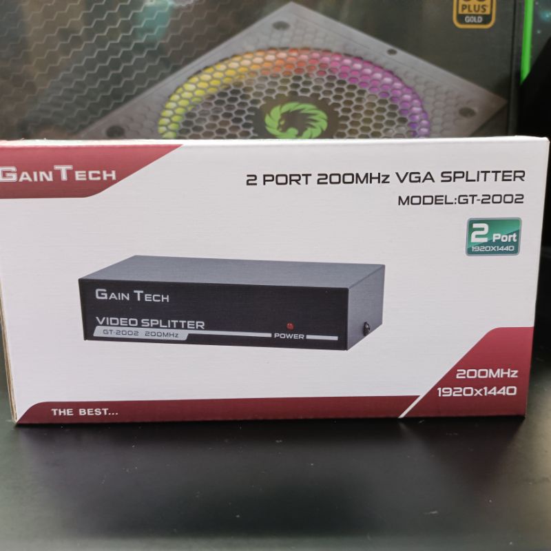 Gaintech VGA Splitter 2Port 200Mhz