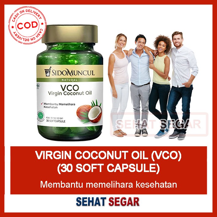 

IMUN BOOSTER !! - Virgin Coconut Oil Soft Capsule - SidoMuncul - Minyak Kelapa Murni VCO Terbaik (30