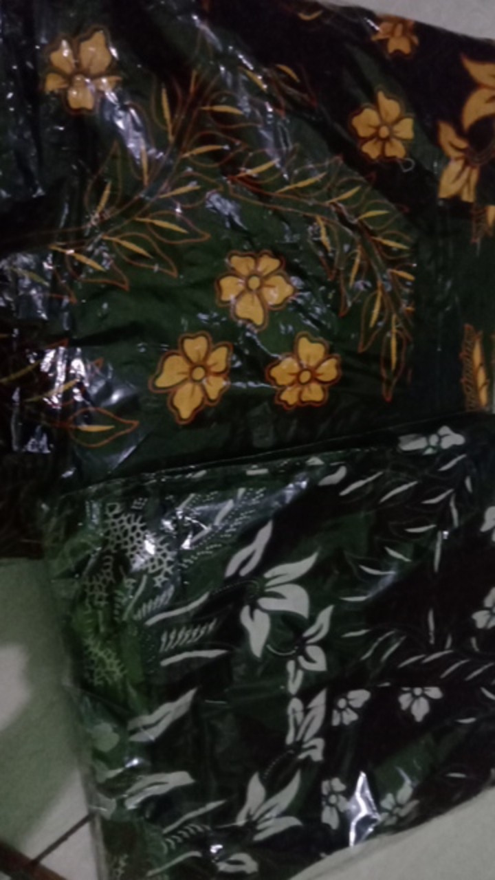 Batik Couple Gamis Maura Couple - Sania Ruffle Batik Couple Ori Ndoro Jowi Dnt Garansi Termurah