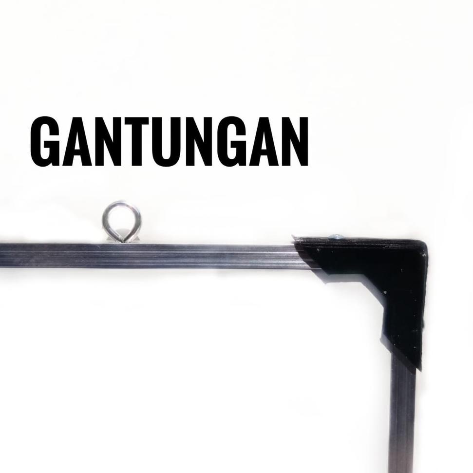 

ヌ Whiteboard/Papan Tulis/Papan Tulis Ukuran 60X90 Whiteboard 2 sisi Sidol dan Kapur KEL321