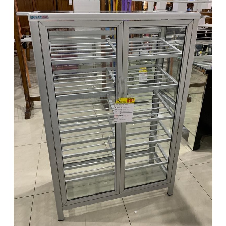 Rak Sepatu Kaca 2 Pintu