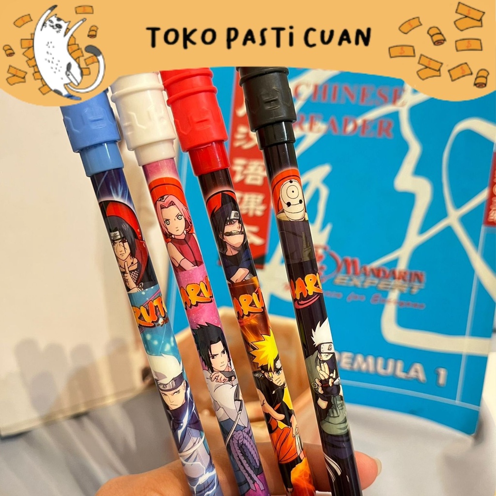 

pulpen pen gel putar magnet karakter naruto pena lucu tinta hitam bisa COD pen imut keren pulpen unik atk kebutuhan anak sekolah termurah import