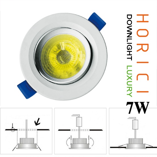 MEREK HORICI ASLI 7W LAMPU CEILING / DOWNLIGHT/ CEILING, LAMPU CEILING RGB DAN WW, RGB WARNA WARNI