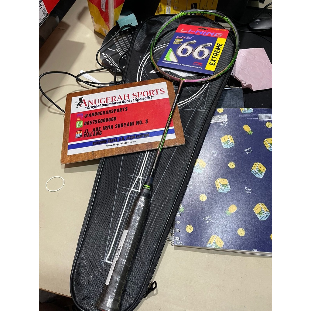 Raket Badminton LI-NING TURBOCHARGING N9II -TONTOWI AHMAD SIGNATURE EDITION + SENAR