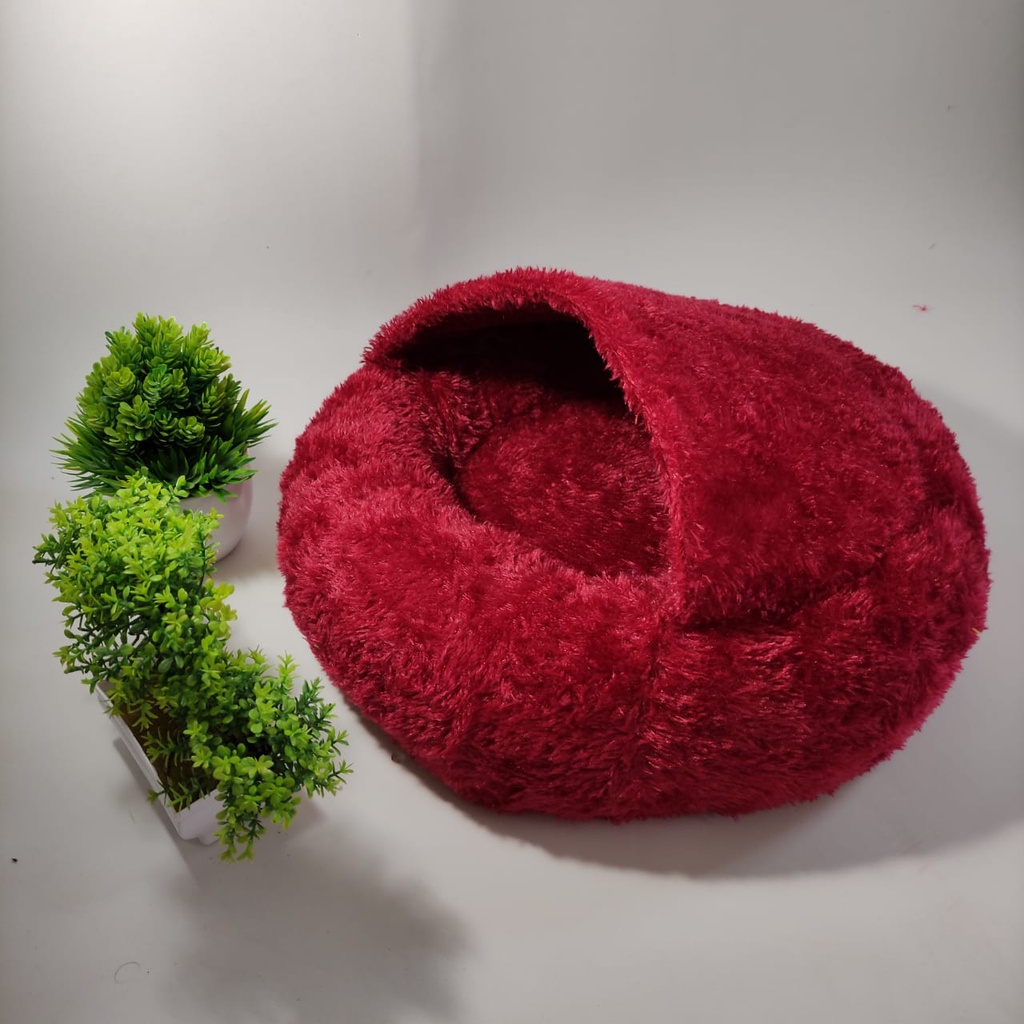 Tempat Tidur Kucing Murah Dan Premium/Kasur Kucing Bulu Halus Dan Hangat/Tempat Kucing/Bantal Kucing/Cat Bed/Perlengkapan Kucing Dan Hewan/Kasur Kucing/Ranjang Kucing/Kandang kucing-Marun