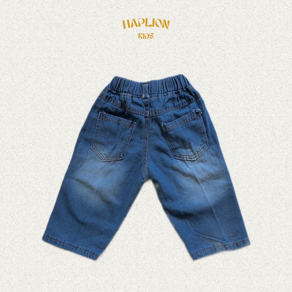 Celana Jeans Pendek Anak Ripped Whisker 1 - 6 Tahun | Haplion Kidswear