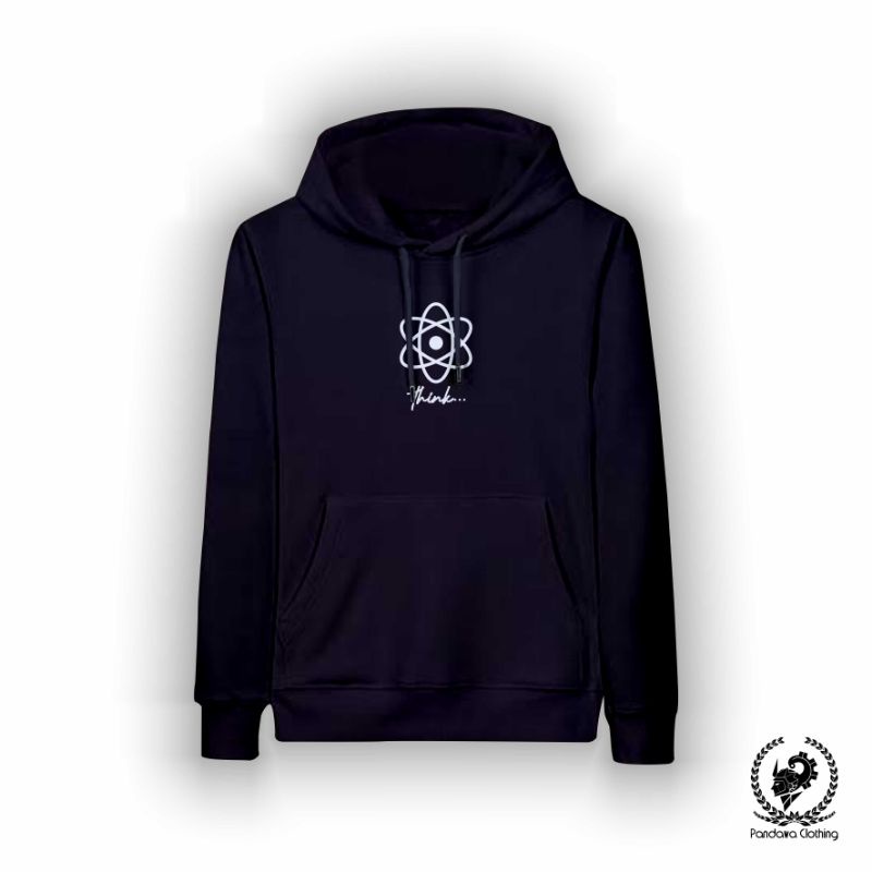 Hoodie Think Pandawa Cloth Black