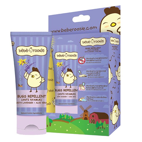 Bebe Roosie Bugs Repellent - Anti Nyamuk Lavender + Aloevera