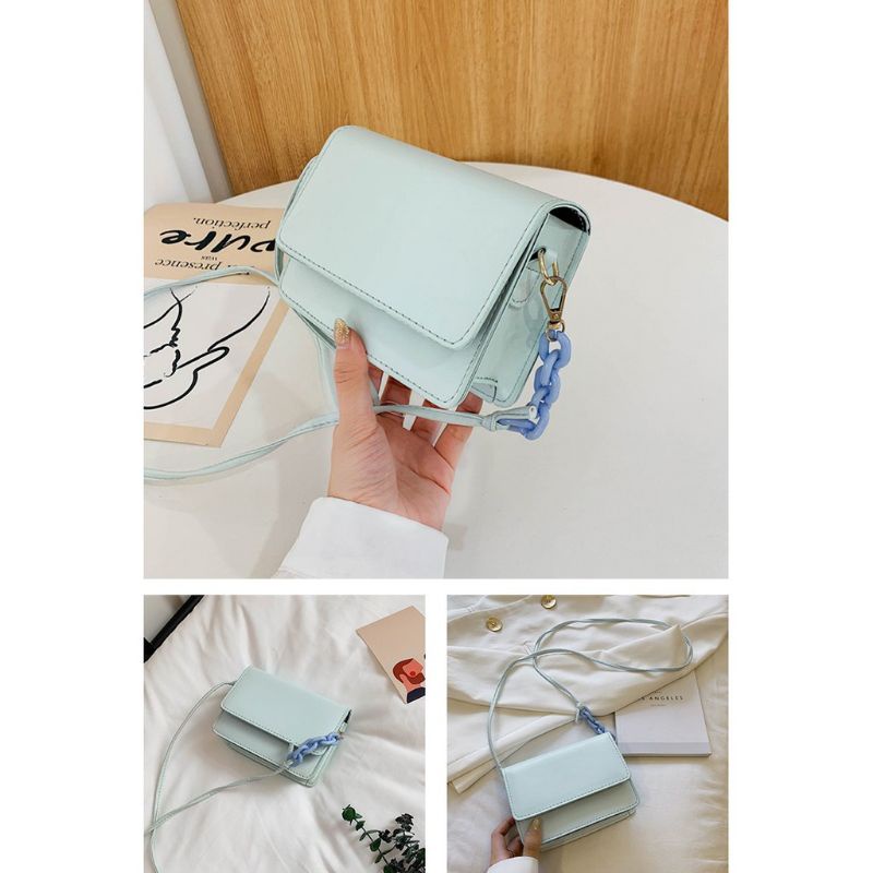 Tas Selempang Kotak Mini Satchel Sling Bag