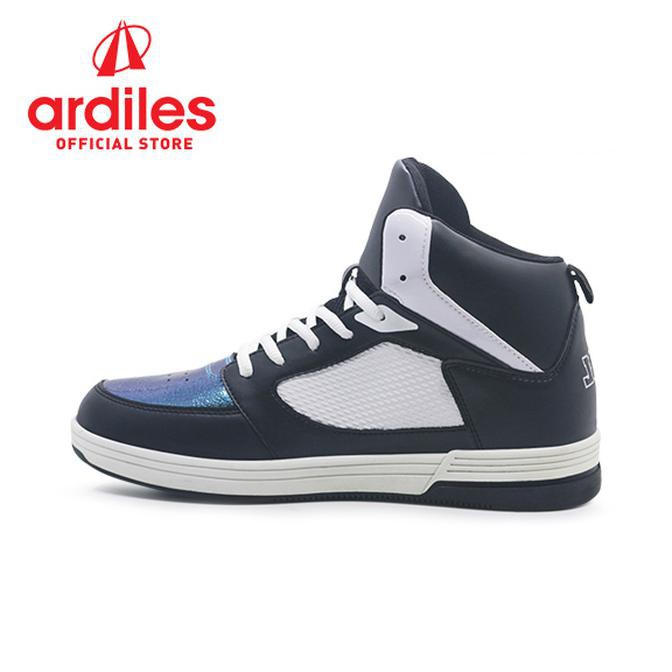 ⭐⭐ DISKON SEPATU BASKET MURAH⭐⭐ ARDILES X DBL MEN HALONA SEPATU BASKET - HITAM PUTIH - HITAM