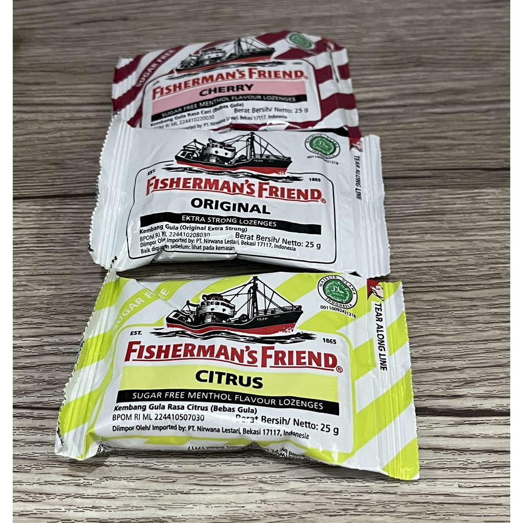 

FISHERMAN'S FRIEND LOZENGES PERMEN FISHERMAN PELEGA TENGGOROKAN