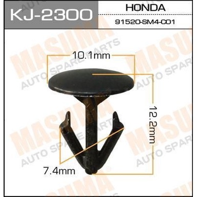 Klip Kancing Karet Kap Mesin 6MM ESTILO FERIO ACCORD CRV