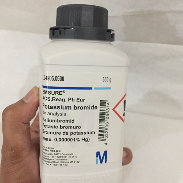 Potassium Bromide PA MERCK 500 gr/Kalium Bromida MERCK