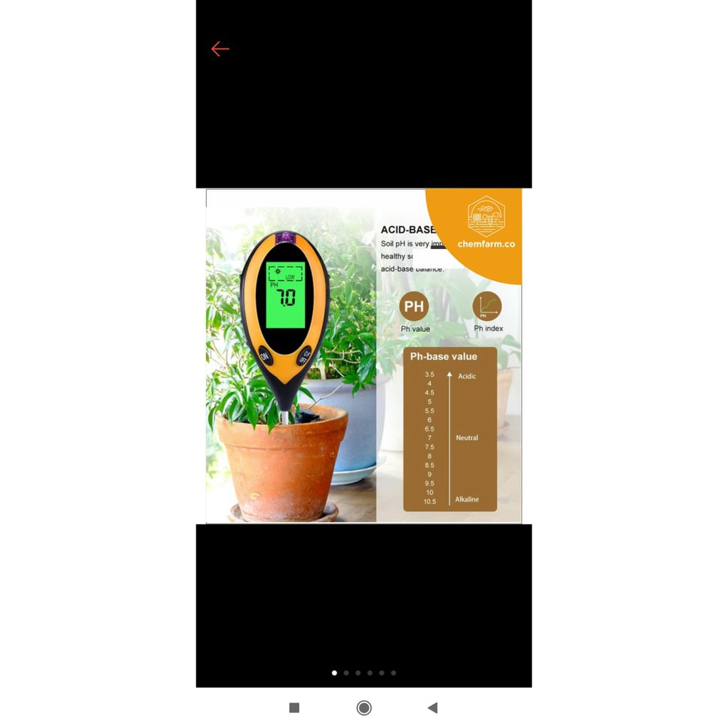 pH Meter Tanah Digital 4in1 Berkualitas