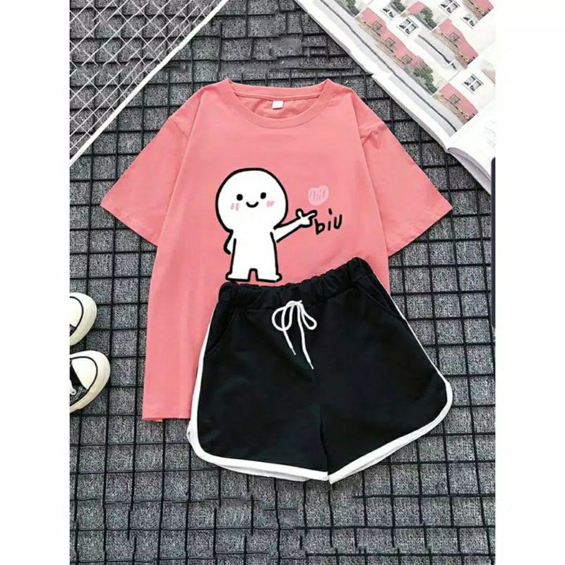 Fourfashion SET BIU BIU BAHAN SPANDEK FIT L