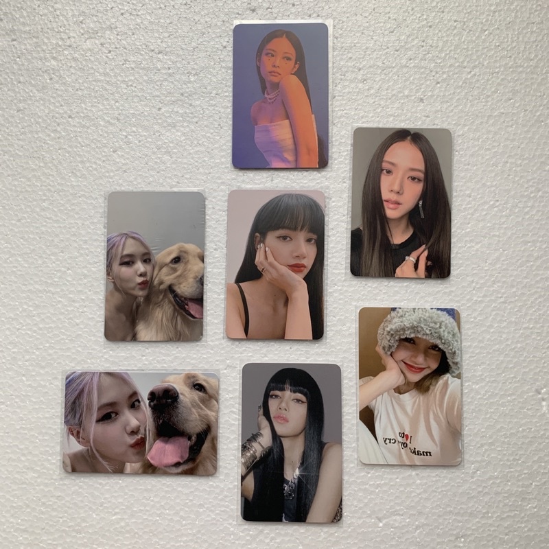 Photocard Blackpink Pob The Album Lalisa Ktown Pc Jisoo anting Jennie Rose guguk Lisa bucket hat