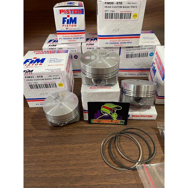 piston seher kit Fim mentahan custom dome 61 62 63mm pin 13 14 15-1