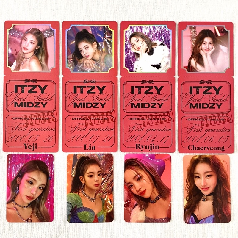 MIDZY 1st GENERATION WELCOME KIT Photocard + Message Card [Yeji, Lia, Ryujin, Chaeryeong]