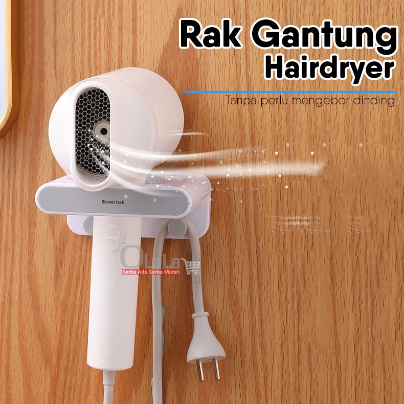 RAK GANTUNG PRAKTIS HAIRDRYER / PENGERING RAMBUT OLL-0317