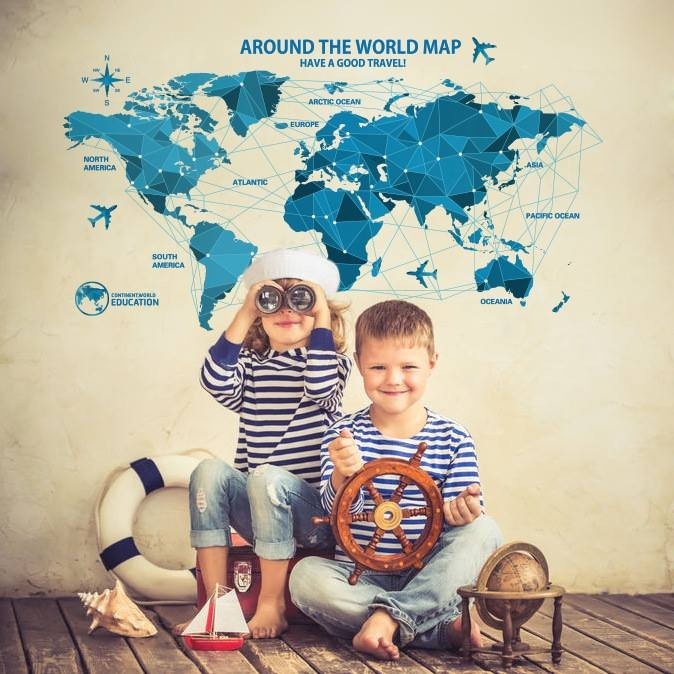 wallpaper sticker dinding petadunia stiker cafe restoran indie unik wallsticker kamar anak edukasi