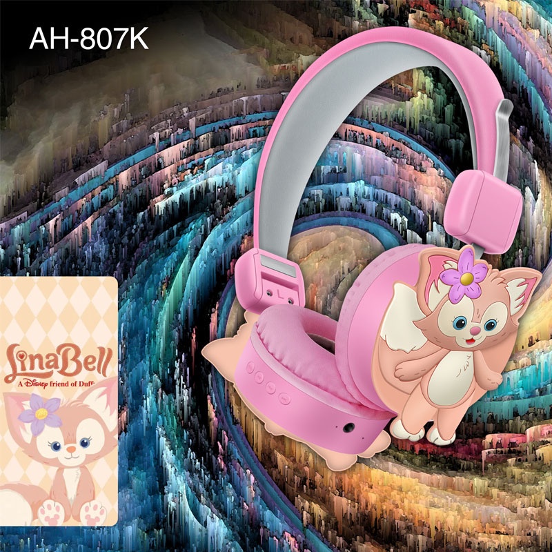 HEADPHONE BLUETOOTH AH-807K FASHION KARTUN LINABELL