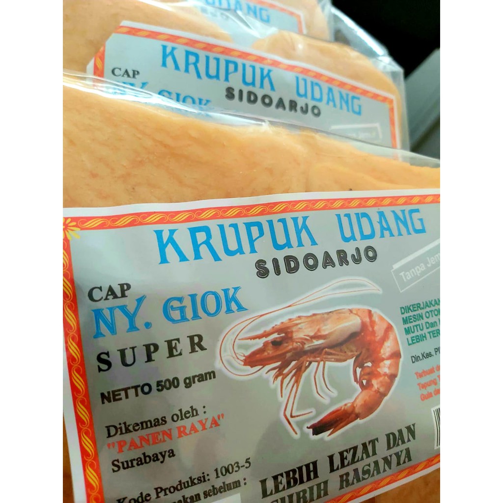 KERUPUK UDANG SUPER Ny GIOK 500GR