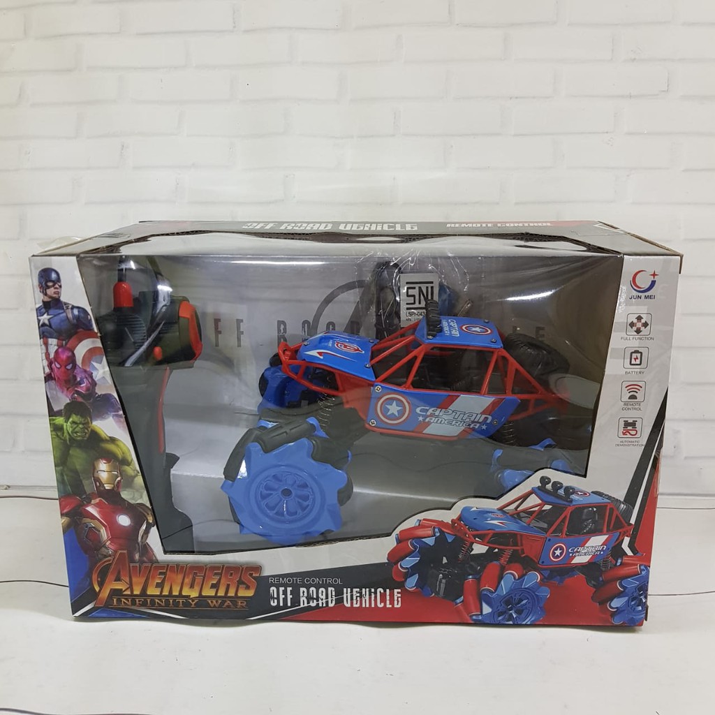 TERBARU MAINAN R/C AVENGERS BAN KAPSUL + BATRE CAS RC MONSTER CROSS