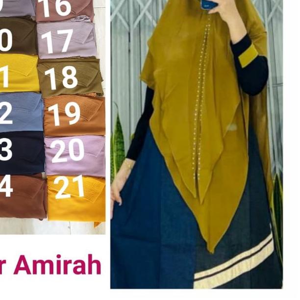 ☚ Khimar Amirah Polos (HARGA PROMO SALE) , ORI YODIZEIN SYARI ★