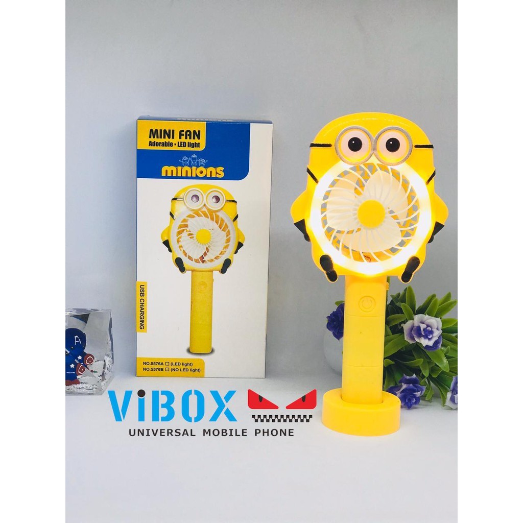 KIPAS ANGIN MINI FAN KIPAS PORTABLE KIPAS ANGIN GENGGAM KARAKTER LUCU