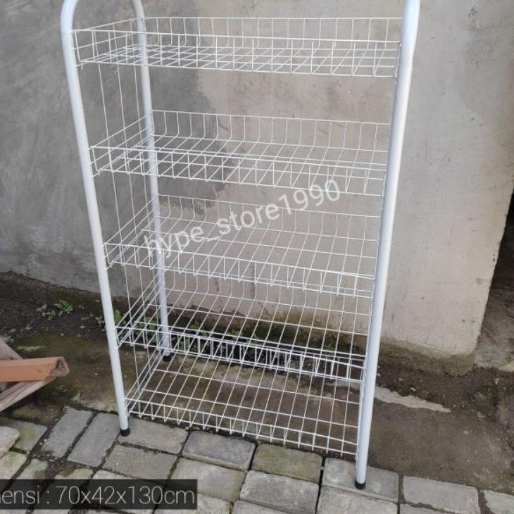 Rak chiki serbaguna 130/rak chiki jumbo/rak dagang/rak toko/rak display/rak mini market keranjang ja