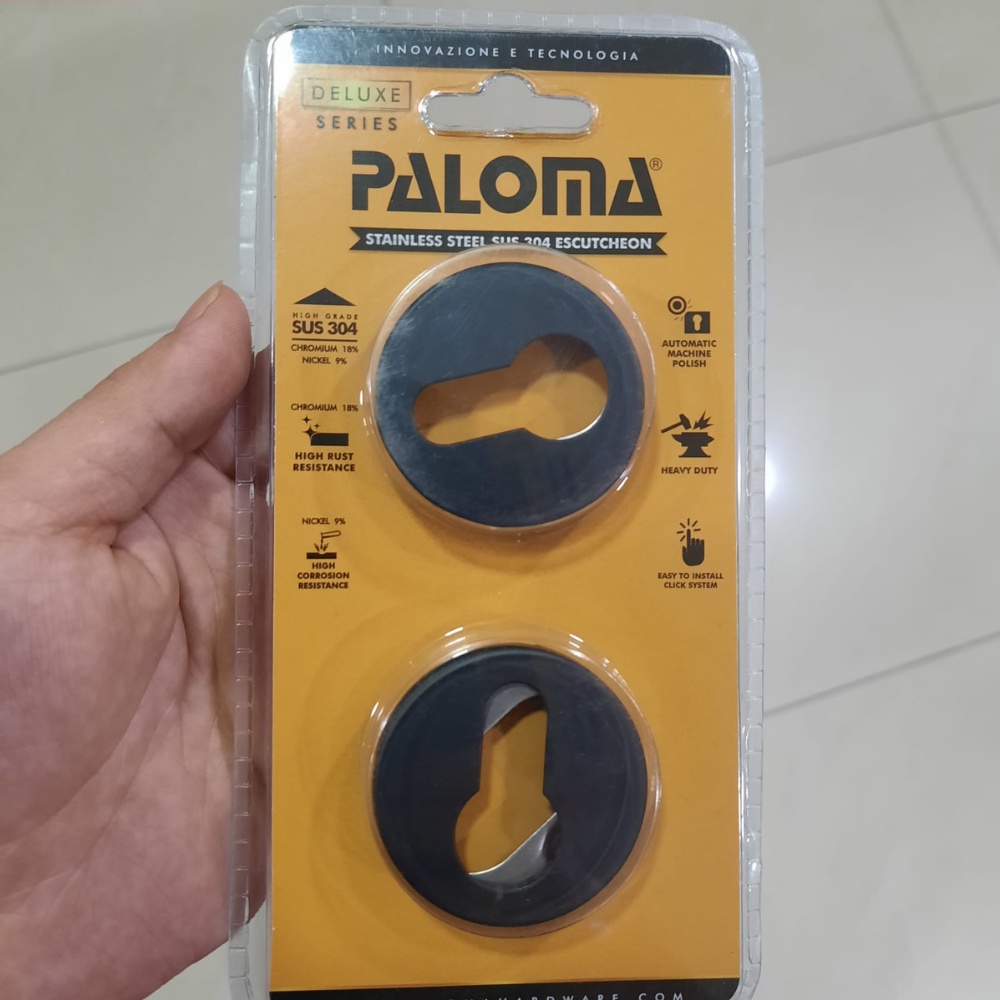 PALOMA ECP 333 ESCUTCHEON RING KUNCI BULAT SMALL HITAM MATTE BLACK