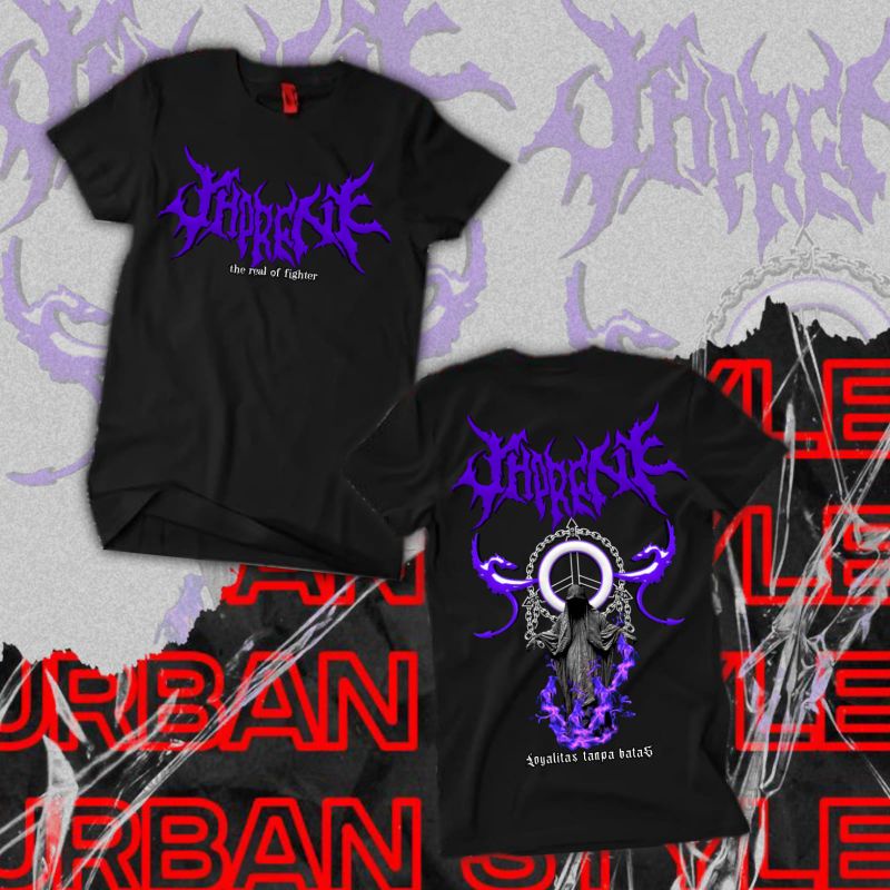 KAOS PSHT DESAIN TERBAIK SHORENK UNGU | SABLON DEPAN TULISAN LATIN | BELAKANG LAMBANG SHORENK | DIST