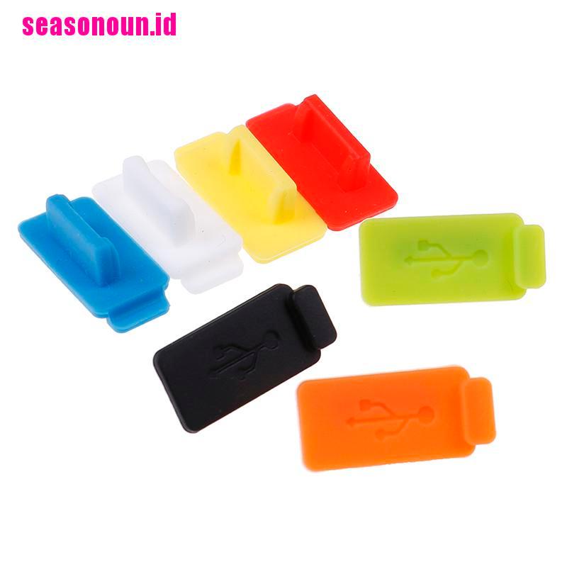 (seasonoun) 5pcs cover port charger usb Universal Anti Debu