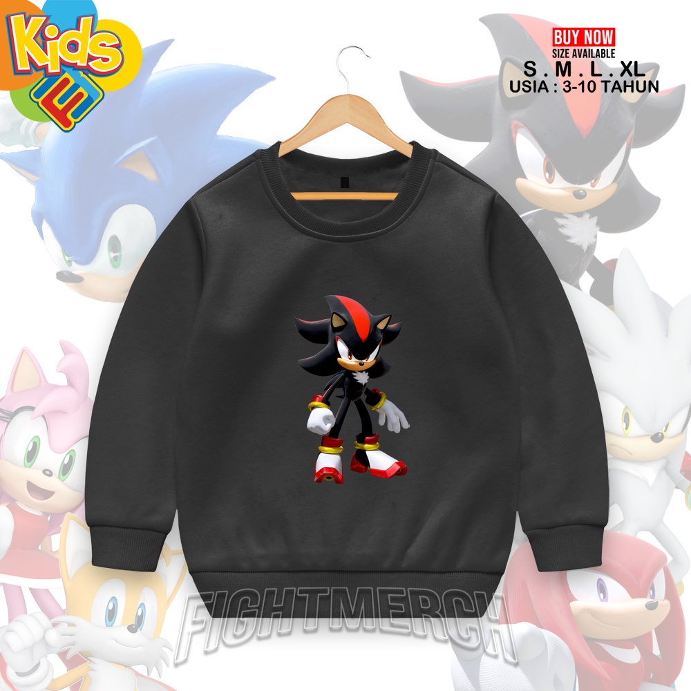 Jaket Sweater Anak Shadow The Hedgehog Sonic The Hedgehog