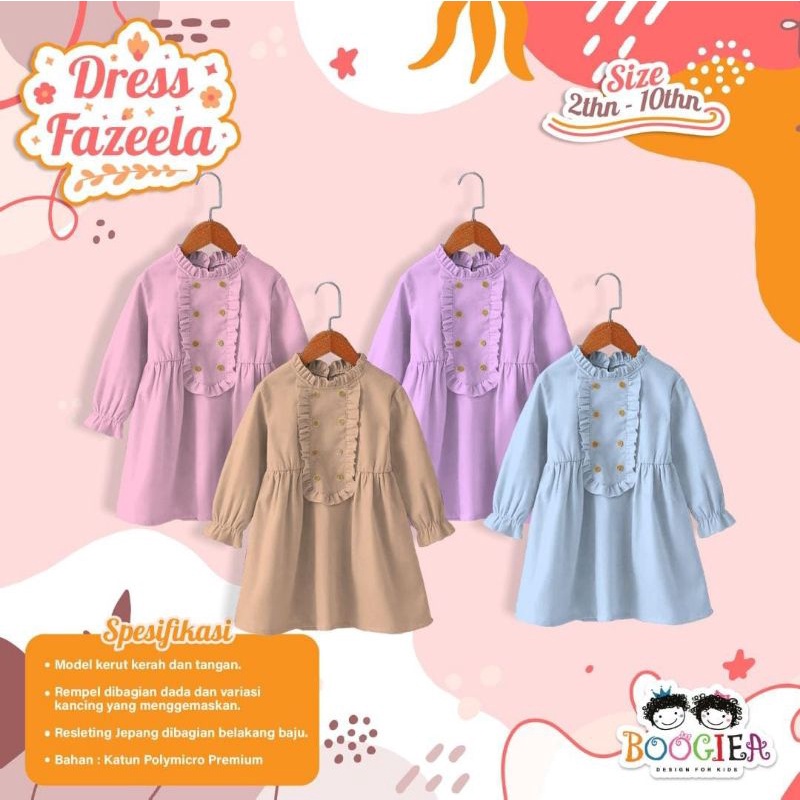 Tunik Fazeela anak 2-10 tahun