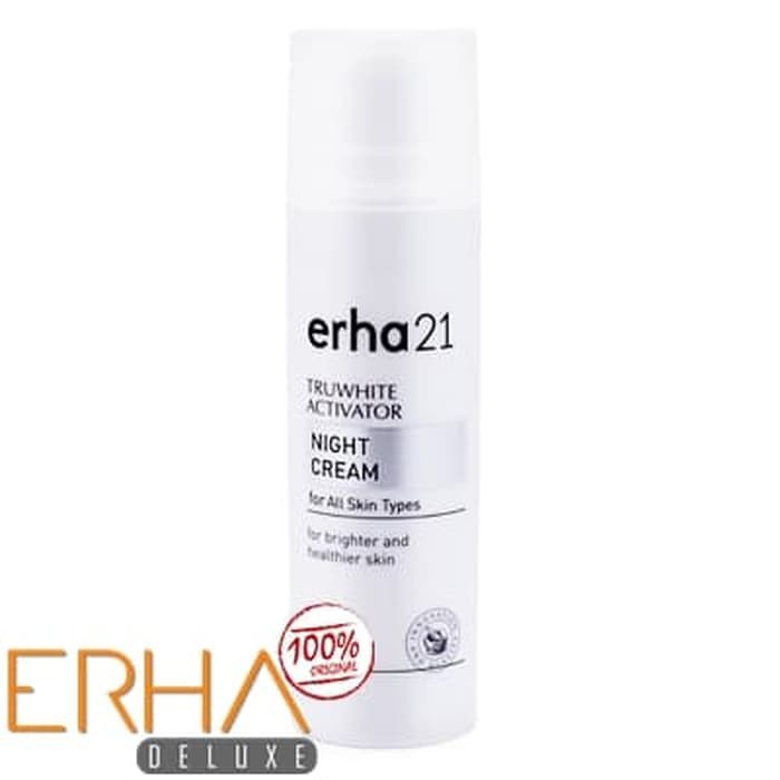 ERHA TRUWHITE ACTIVATOR NIGHT CREAM  PELEMBAB WHITENING MALAM