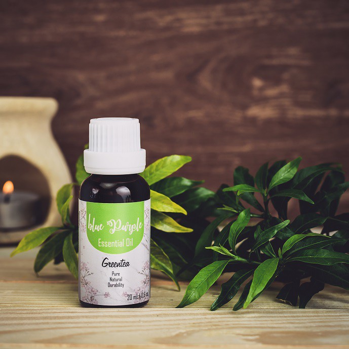 Bluepurple Greentea Aromatherapy Essential Aromaterapi pengharum ruangan diffuser burner oil potpuri