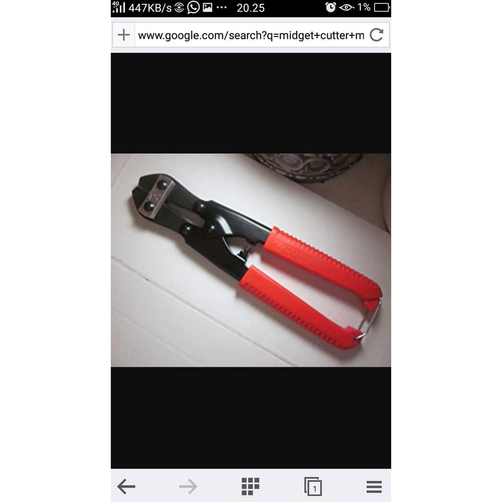 

Midget Cutter Gunting Besi Kecil 210Mm Mcc Japan Ori Asli Original Bag