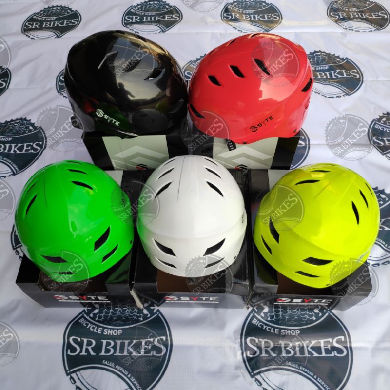 Helm Sepeda Lipat Minion Seli Bike Helmet. Ada Lampu LED. SYTE ST-F165