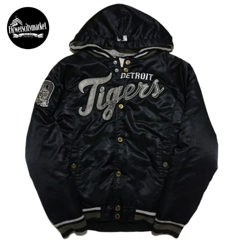 MLB DETROIT TIGER Goose Down Varsity Original Second/Jaket Second/Jaket Outdoor Second/Jaket Gunung