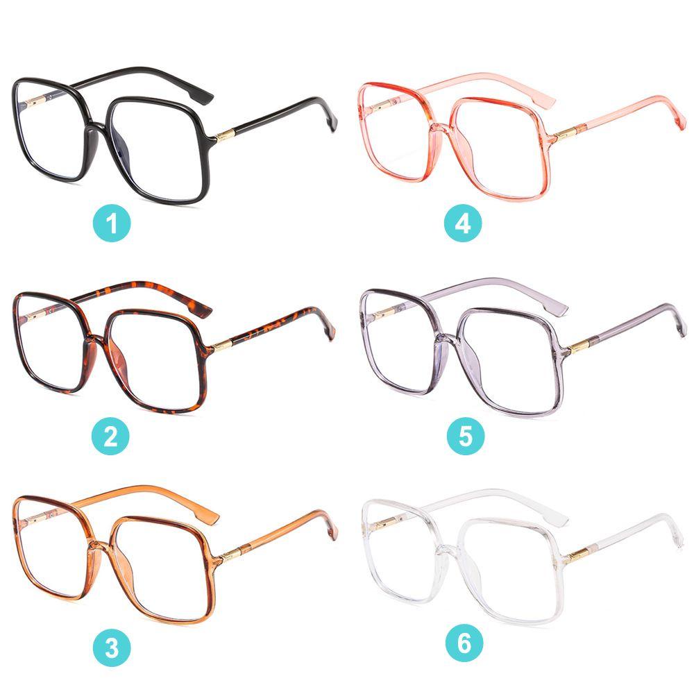 Lily Kacamata Persegi Mode Baru Vision Care Kacamata Optik Oversized Portabel