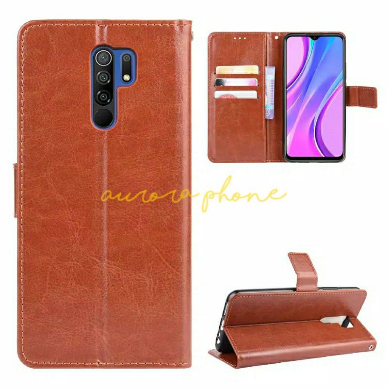 Flip Cover Xiaomi Redmi 9 / Redmi 9T Wallet Leather Case Casing Kulit Dompet Redmi9