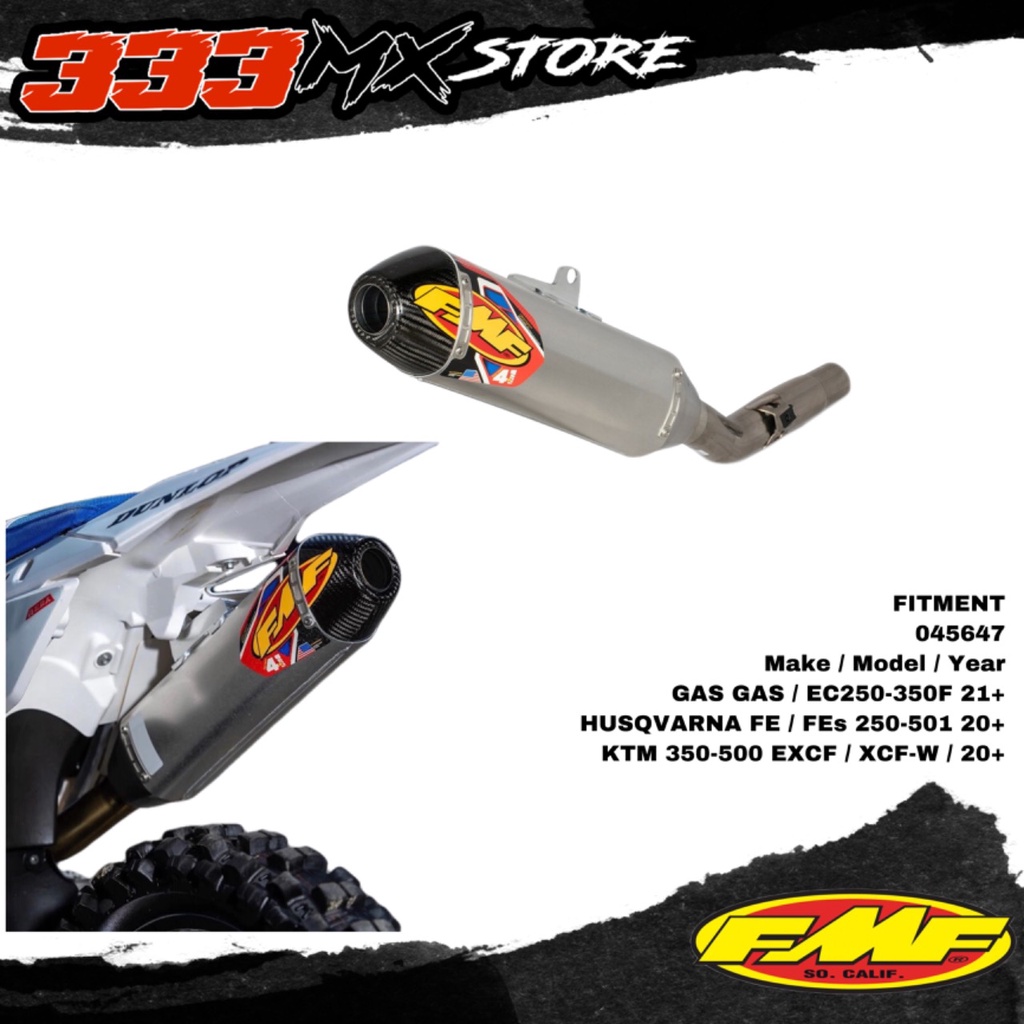 KNALPOT FMF 4.1 RCT CARBON STAINLESS STEEL KTM HUSQ FMF 4.1 KTM HUSQ