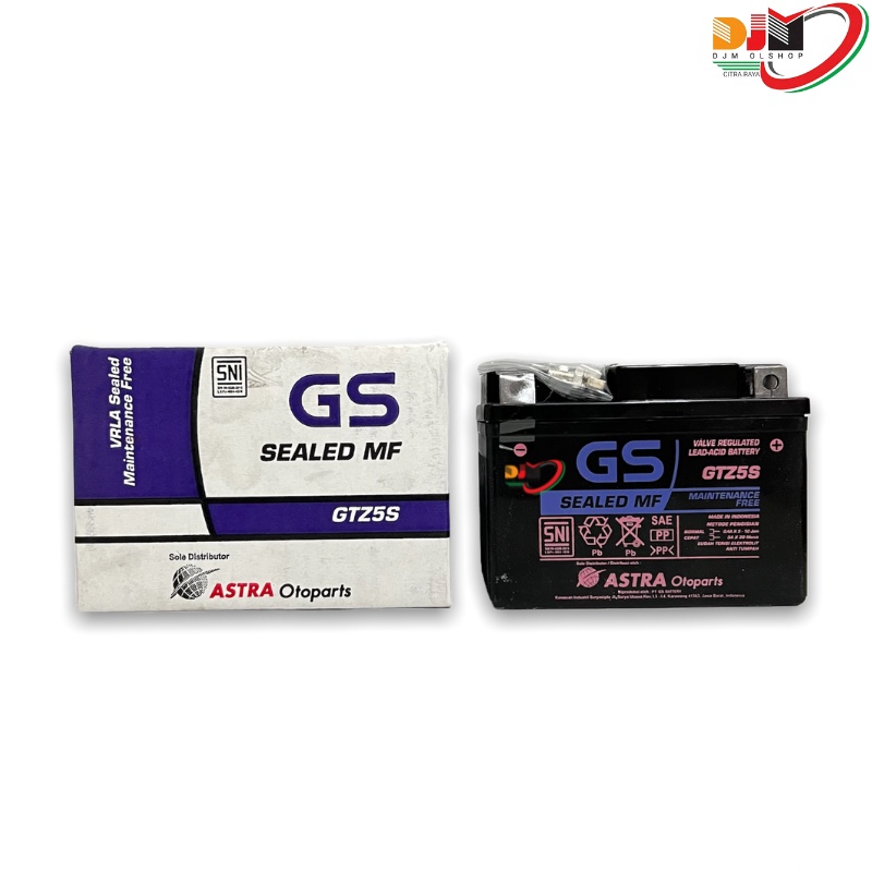 Jual AKI GS GTZ5S SEALED MF BEAT VARIO BLADE REVO SUPRAX 125 DLL
