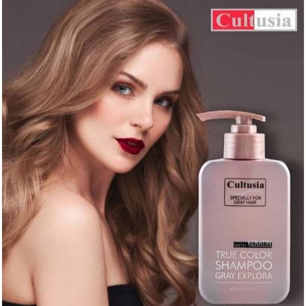 CULTUSIA WITH KERATIN TRUE COLOR SHAMPOO GRAY EXPLORA 180ML