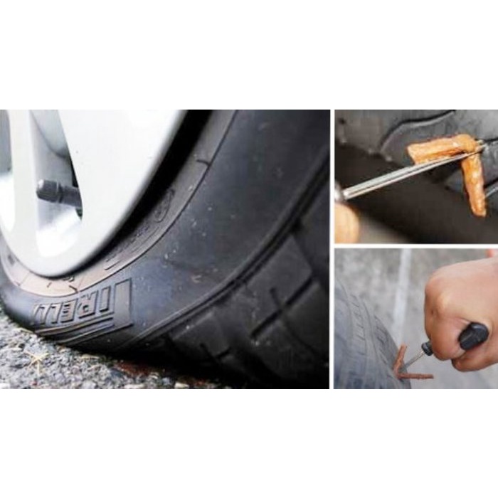 ALAT TAMBAL BAN TUBLES Lengkap Tinggal Pakai Tubbles Tire Repair Toolkit Hq Berkualitas