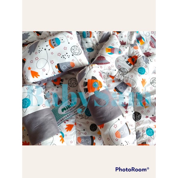 BEDCOVER SET MIKKO  5 IN 1 || BABY BED SET HOME MADE || MATRAS TIDUR BAYI || BED COVER BAYI SET LENGKAP